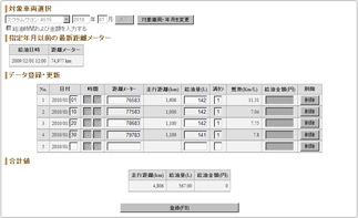 給油データ一括登録イメージ